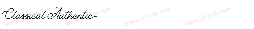 Classical Authentic字体转换